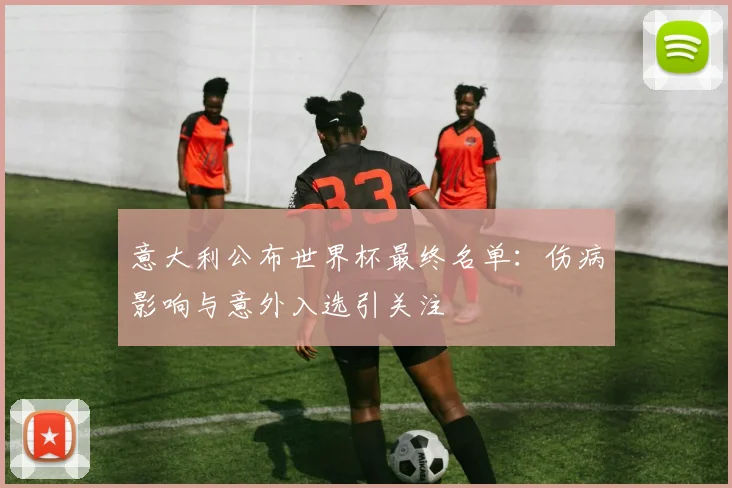 意大利公布世界杯最终名单：伤病影响与意外入选引关注